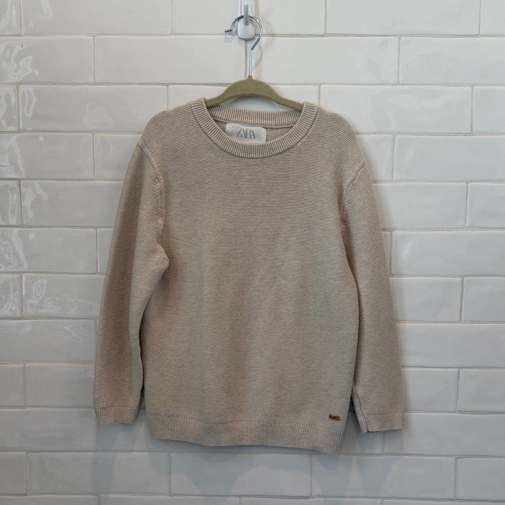 Boys Cream Sweater